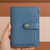 Carteira Minimalista Azul - em detalhes dourados - comprar online