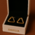 Brinco Argolinha triangulo banhado a ouro 18K Aço Inoxidavel - comprar online