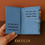 Carteira Minimalista Azul - em detalhes dourados na internet