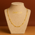 Corrente Ball chain em aço inoxidavel banhado a ouro 18K - comprar online