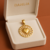 Pingente Medalha em coração em banho 18K - comprar online