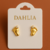 Brinco pézinho cravejado de zirconia - Tamanho P em banho Ouro 18K - comprar online