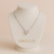Colar banhado a prata 925 - Coração lapidado Rosa bebê - comprar online