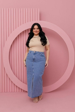 Saia Midi Jeans
