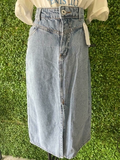 Saia Midi Jeans - loja online