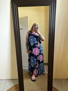 Vestido manga nula longo - comprar online