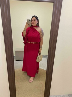 Vestido manga nula longo - comprar online