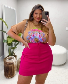 Shorts Saia Canelado
