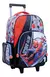 Spiderman Mochila Escolar Con Carro 18 PuLG Comic Marvel
