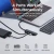 Ugreen usb3.0 hub 4 portas USB-A divisor fino expansor usb para mouse teclado flash drive u disco impressora e computador portátil ps5 xbox - loja online