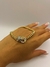 Pulseira Corrente Tigre Cravejado com Ródio Dourado - comprar online