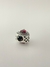 Charms Coração Microzircônias Cristal e Zircônia Vermelha em Prata 925 - comprar online