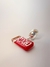 Charms Barra de Chocolate Vermelho em Prata 925