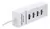 Hub Usb 3.0 De 4 Portas Em 1 Cor Branca