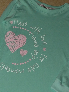 Remera Corazón Verde en internet