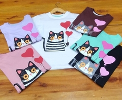 Remera Gatito Rosa - Punto Glock