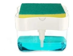 Dispenser Suporte Sabão Detergente Porta Bucha Esponja 600ml  - Rubino Atacadista 