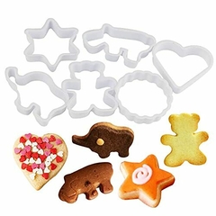 Kit de Biscoito, panqueca de plástico DIY molde criativo 6 peças para assar decorativo - comprar online
