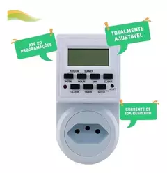Timer Digital Bivolt 10a - Controle De Energia Inteligente - Rubino Atacadista 