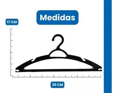 Imagem do Cabide de plástico negro tradicional para adultos