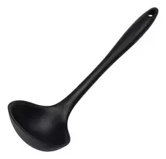 Concha de Nylon Resistente Cor Preta 22 cm - Rubino Atacadista 