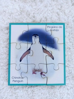 Rompecabezas de 9 piezas en MDF - Pingüino de Barbijo - comprar online