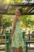 Vestido Flowers verde - comprar online