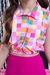 Conjunto Short Saia Xadrez - Txia coruja