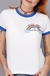 camiseta feminina ringer good vibes