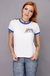 camiseta feminina ringer good vibes