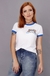camiseta feminina ringer good vibes