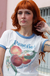 camiseta feminina ringer peaches pessegos