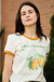 camiseta feminina ringer limão citrus