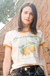 camiseta feminina ringer limão citrus