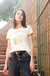 camiseta feminina ringer limão citrus