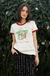 Camiseta Feminina Ringer Morangos na internet
