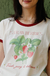 Camiseta Feminina Ringer Morangos - comprar online