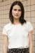 camiseta feminina ringer off white e rosa
