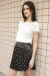 camiseta feminina ringer off white e rosa
