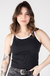 Regata Canelada Bicolor Preto / Branco