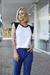 regata feminina raglan branco e branco