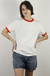 Camiseta Unissex Ringer Tee Off White / Vermelho na internet
