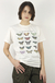 camiseta tshirt unissex cor off-white estampa borboletas