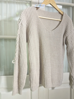 Sweater Camel trenza