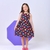 Vestido infantil menina estampa de Caju modelo alcinha
