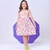 Vestido infantil menina estampa de Arco íris modelo alcinha