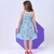 Vestido infantil menina estampa de Girafa modelo alcinha - comprar online