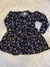 Vestido térmico negro con flores