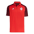 Camisa polo de treino vermelha e vinho do Internacional, com logo da Adidas e escudo do clube.