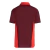Camisa polo de treino do Internacional 24/25, nas cores vermelha e vinho, vista traseira.